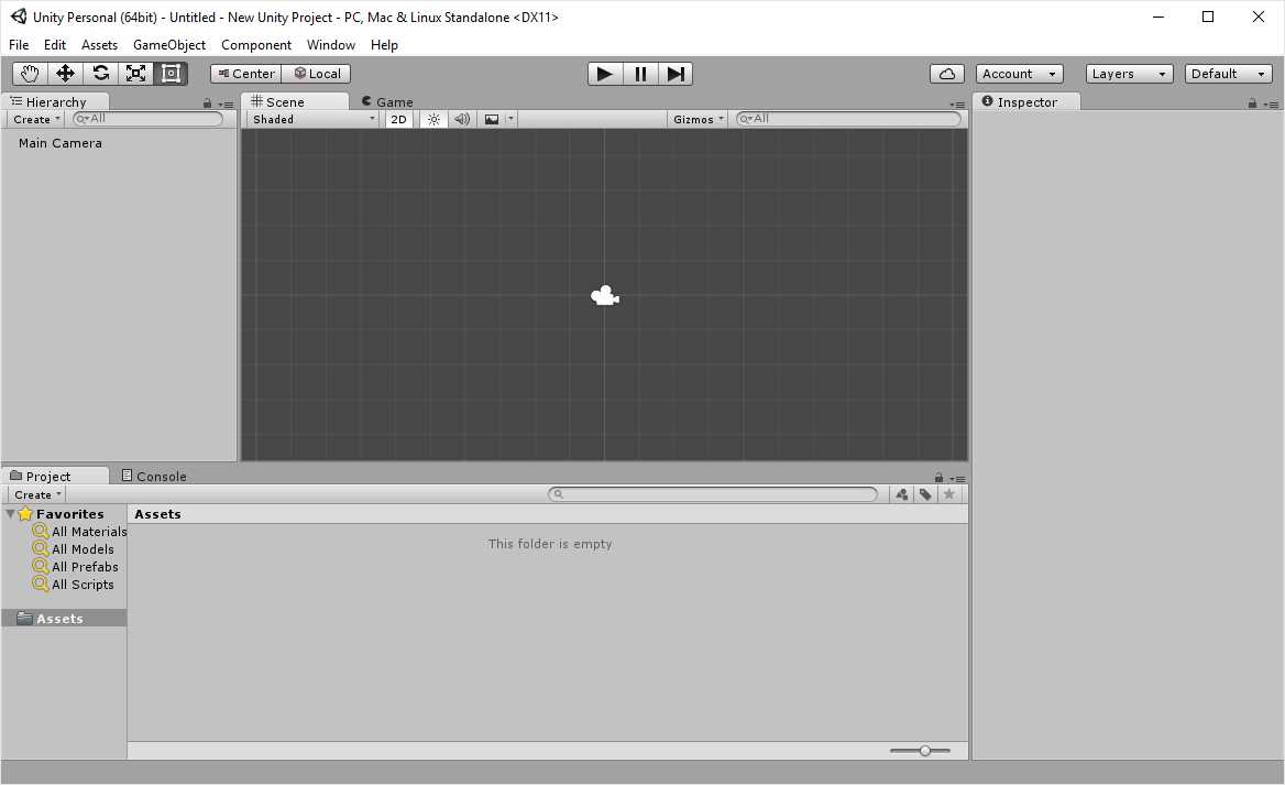 Default Unity IDE