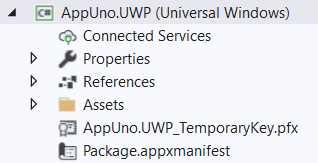 The AppUno.UWP Project