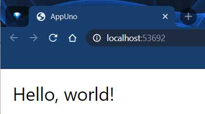The WebAssembly App Running