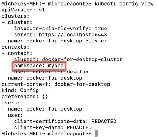 Current configuration context