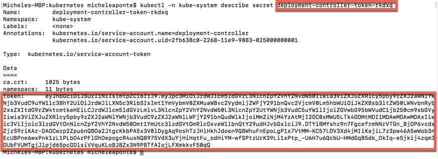 Kubernetes secrets detail output