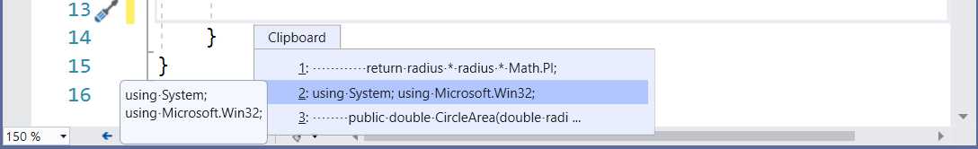 Clipboard Ring in action