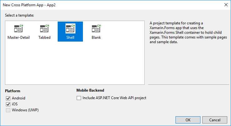 The Shell project template