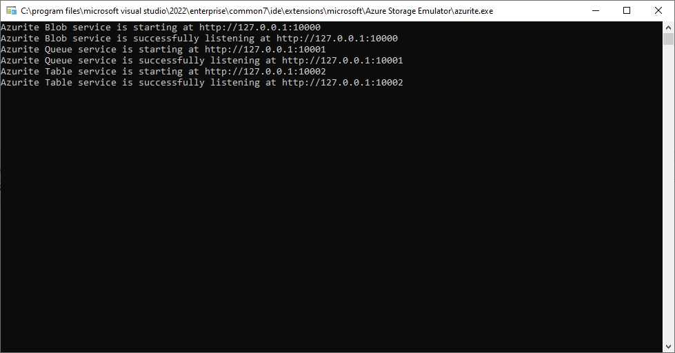 Azurite Listening to Storage API Calls