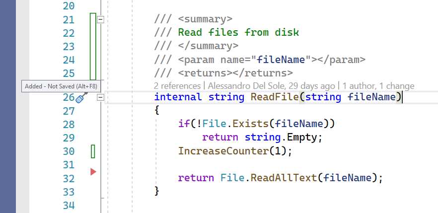 Colored Editor Margins