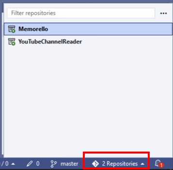Displaying and Filtering the List of Repositories