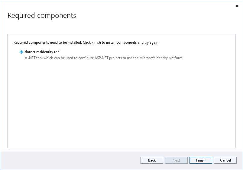 Installing Microsoft Identity Platform Components