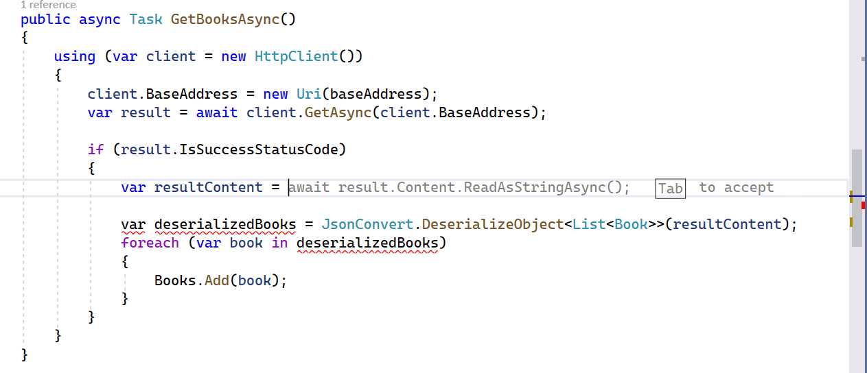 IntelliCode Completions
