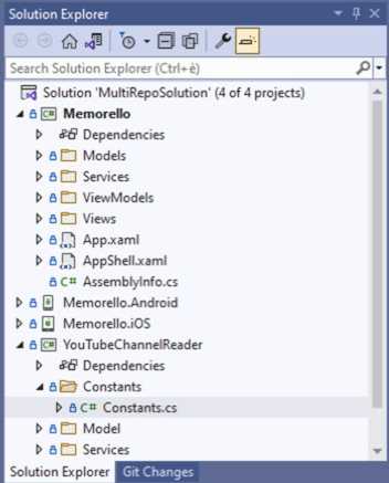 Solution Containing Projects Hosted in Different Repos