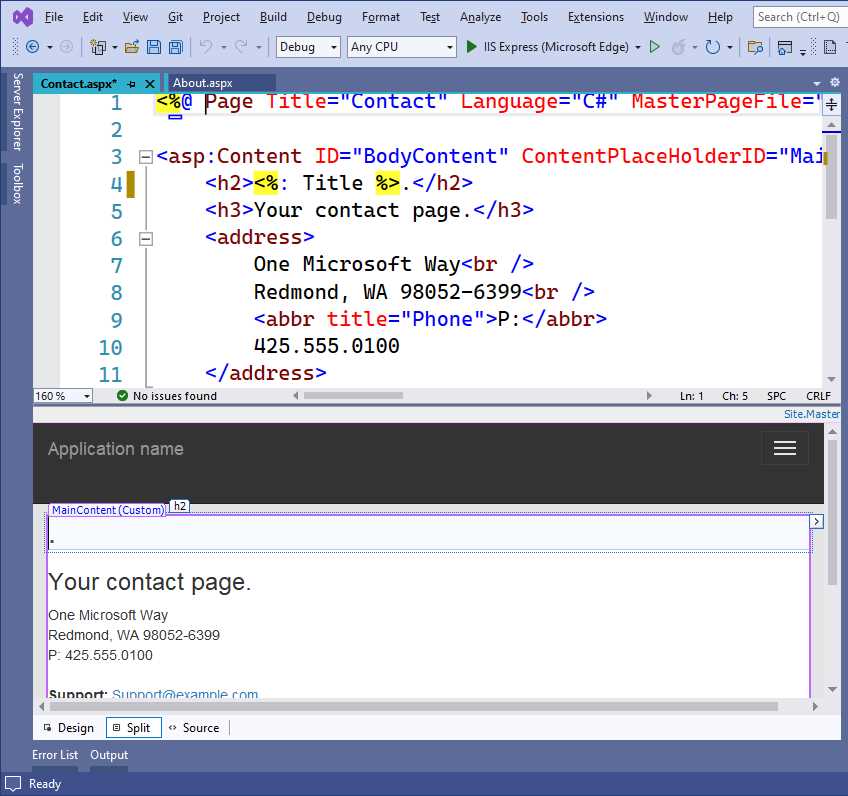 Web Live Preview in Action