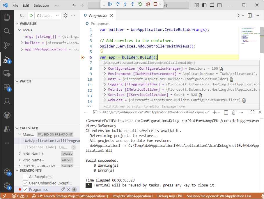 Inline variable investigation