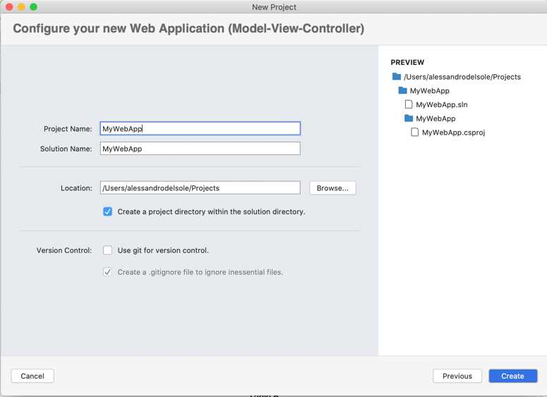 Specifying a project name