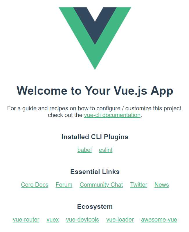App Running on the Browser