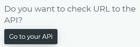 The “Go to your API” Button (Sheetsu Dashboard