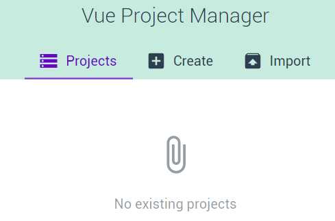Vue UI (Vue Project Manager)