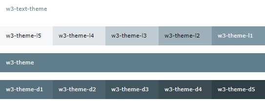 Sample blue-gray theme