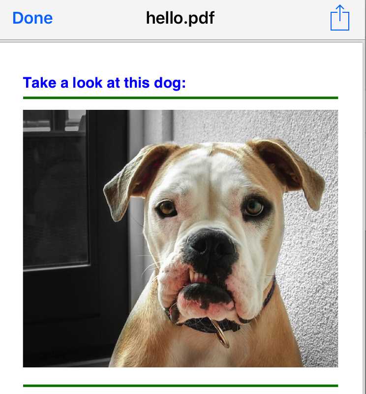 A Sample PDF File Created Using Syncfusion