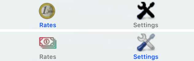 Active and Inactive Tabs on iOS