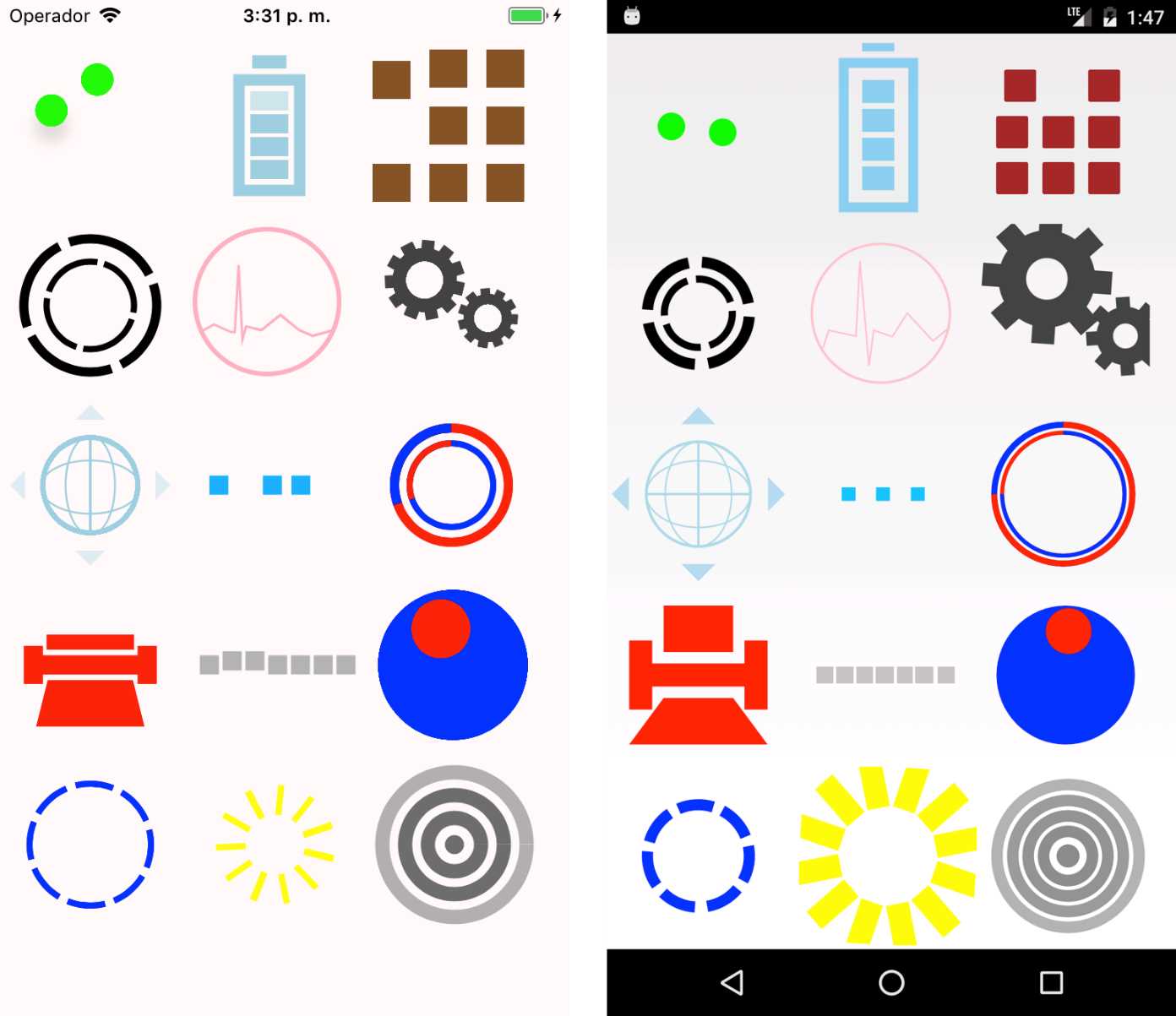 Syncfusion BusyIndicator on iOS and Android