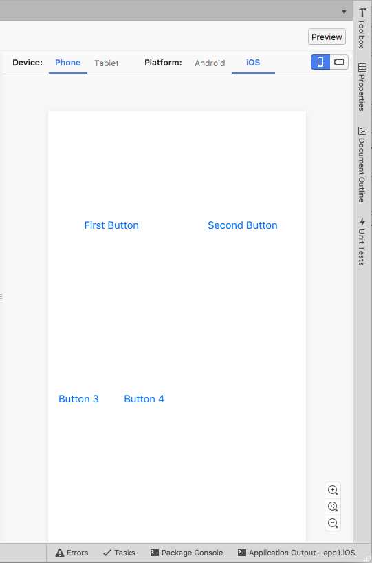 Arranging visual elements with the Grid