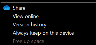 menu (directory opus)