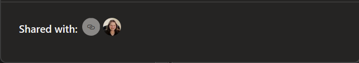 Issue 8 - Onedrive: Discover How To Share A File From Your Business Account 5 section of onedrive share panel showing who the file is currently shared with.