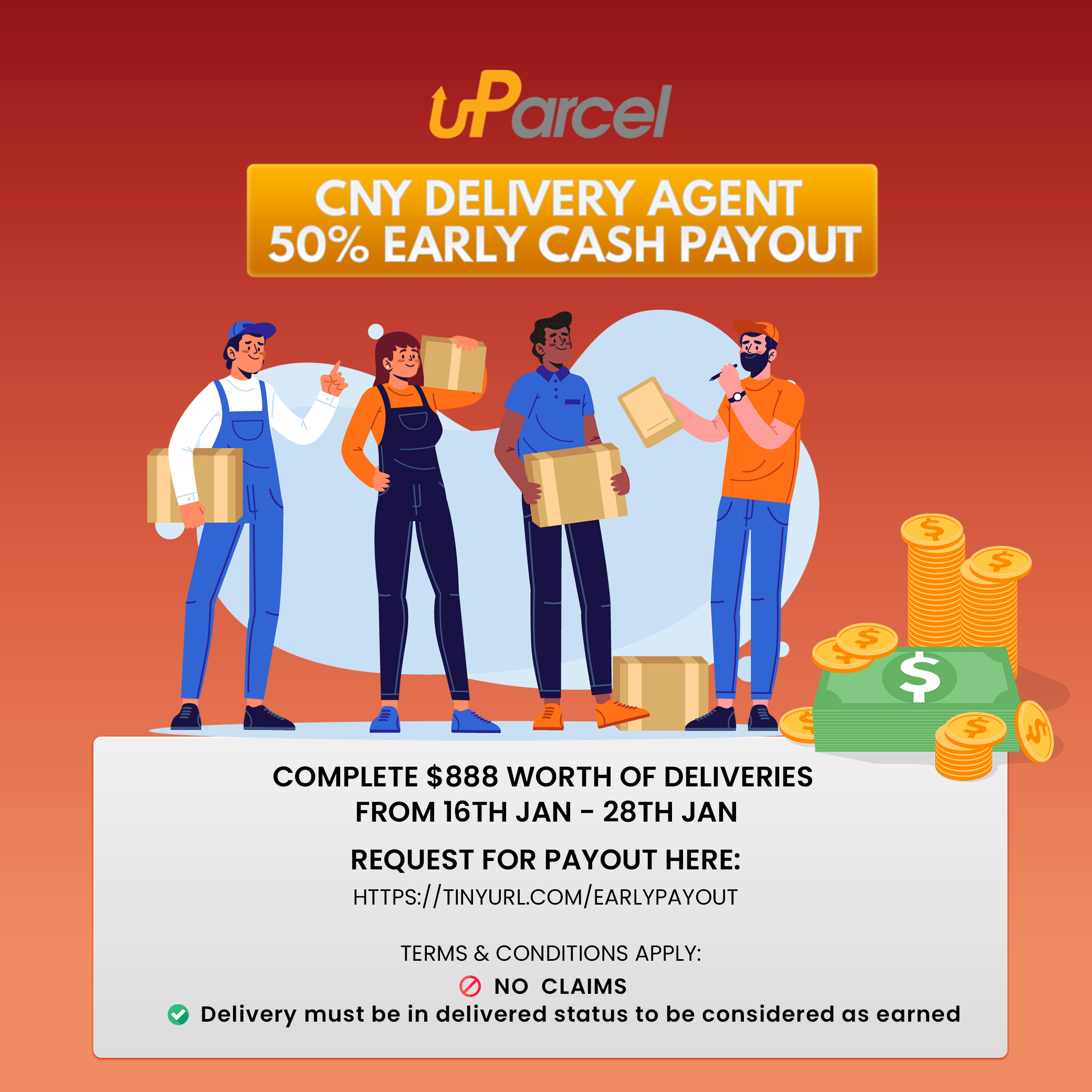uParcel CNY on demand delivery