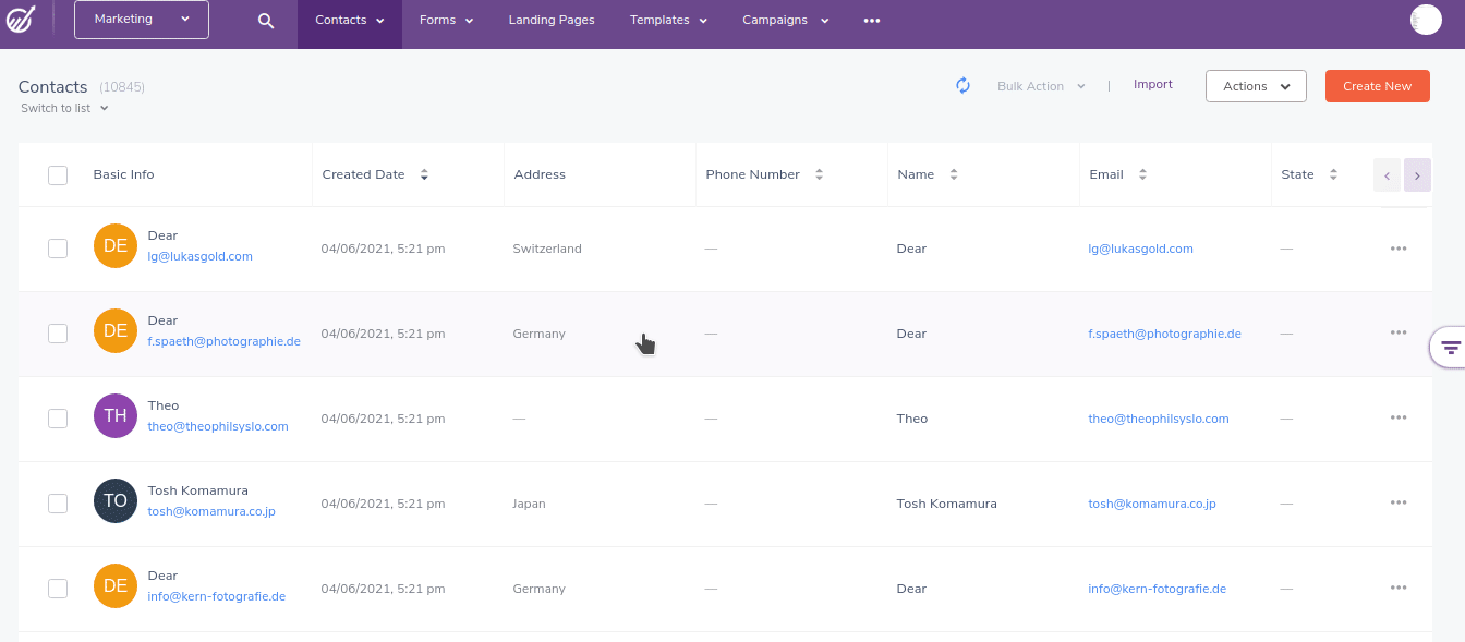 cname for landing page