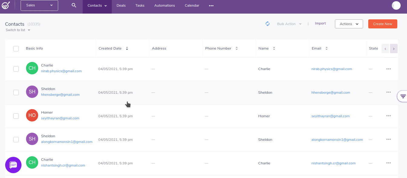 create import products