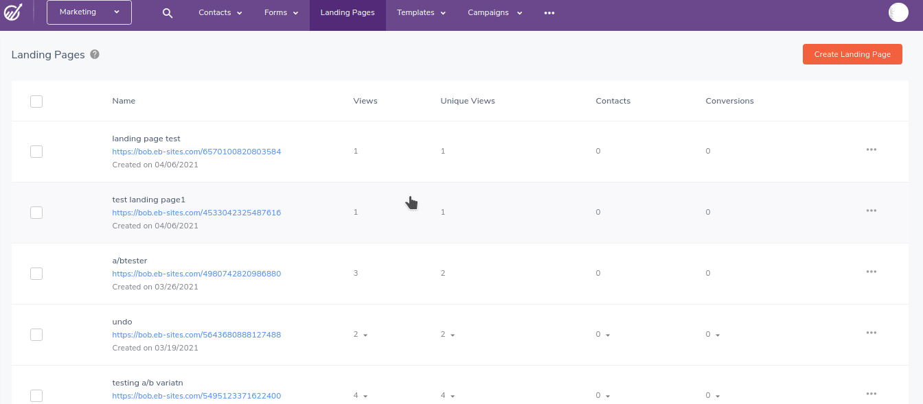 code your own landing page