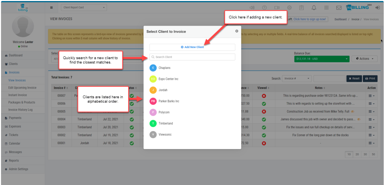 How To Search Clients