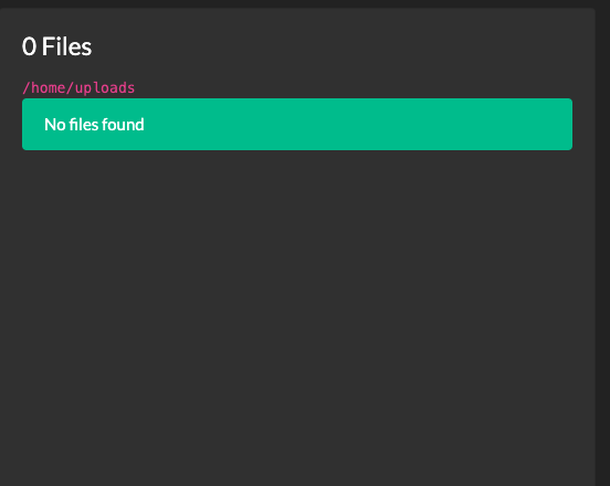 SFTP valid connection with no files