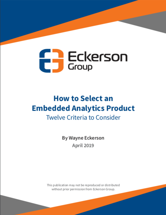 How to Select an Embedded Analytics Product: Twelve Criteria to Consider