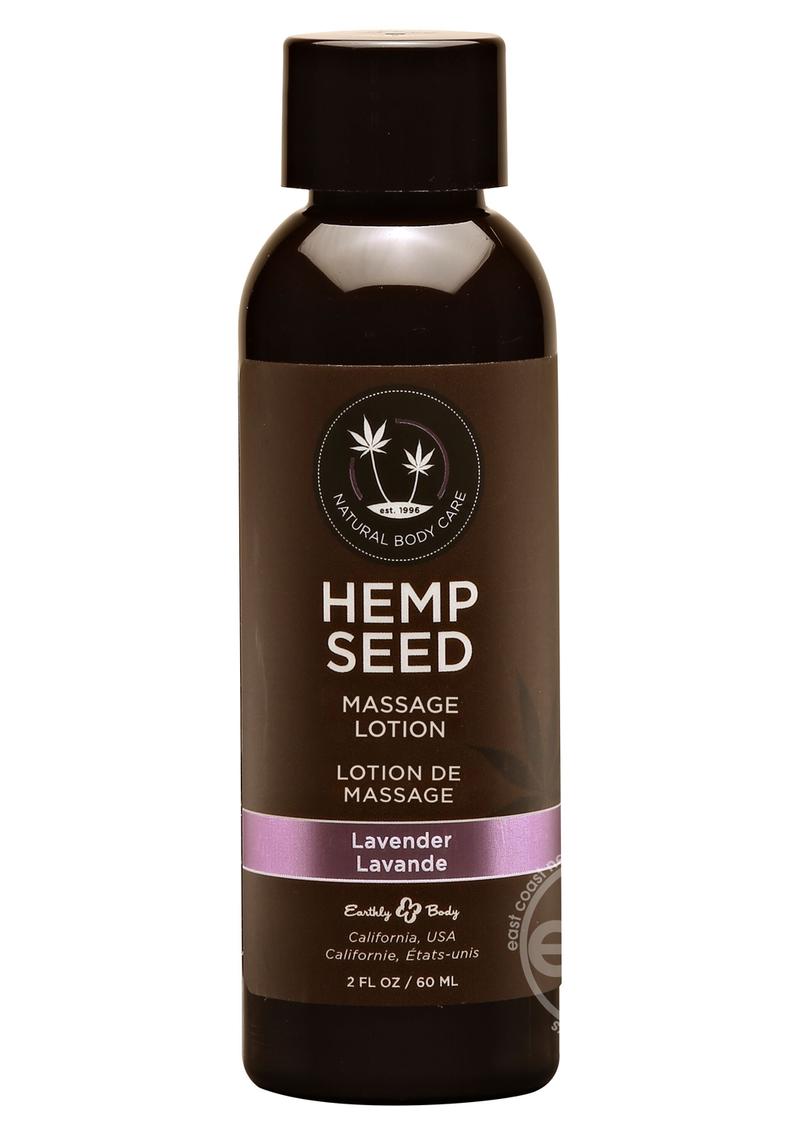 Earthly Body Hemp Seed Massage Lotion Lavender 2oz 814487022802 eBay
