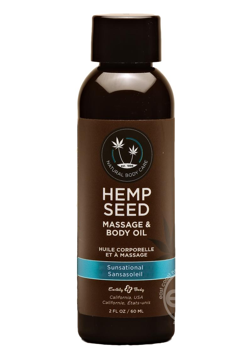Hemp Seed Massage Oil Sunsation Vegan 2oz 810040290411 eBay