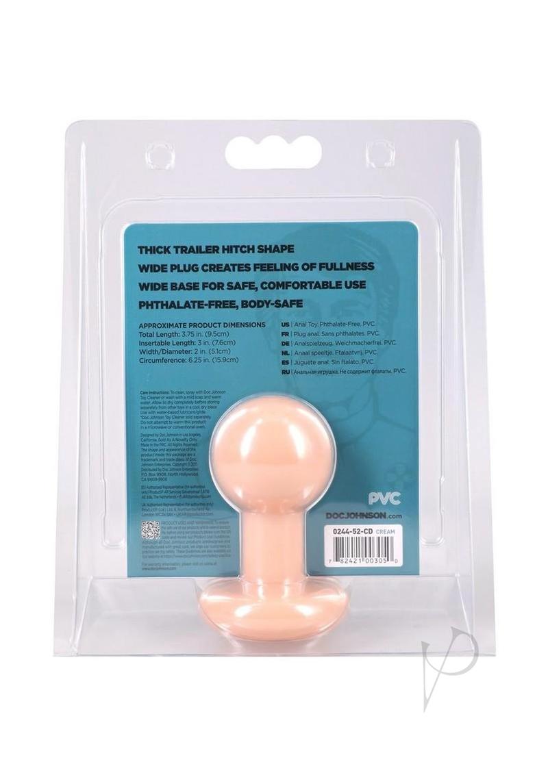 Anal Butt Plug Thick Wide Werable Anal Plug with Bulb