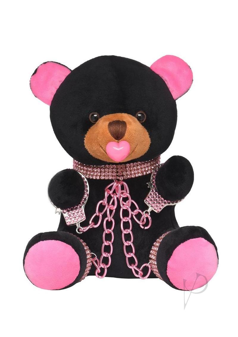 Kinky Plush Bear BDSM Novelty Cuffed Pink