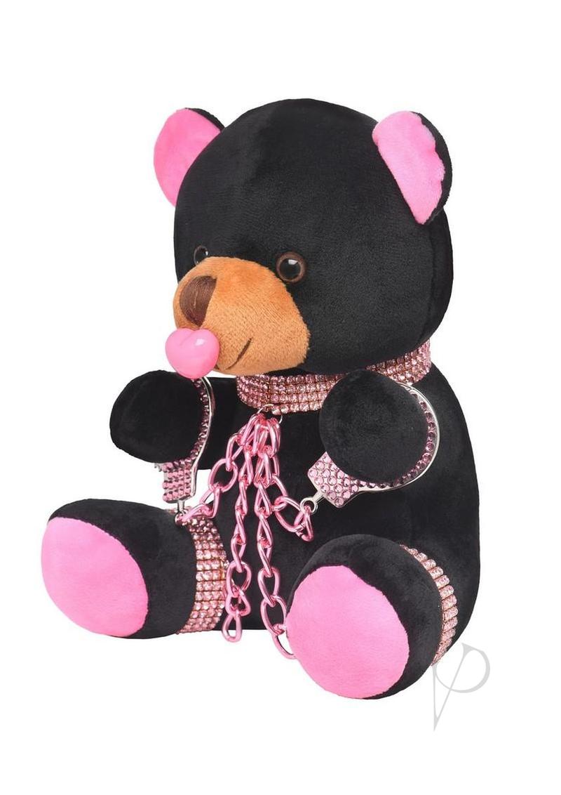Kinky Plush Bear BDSM Novelty Cuffed Pink