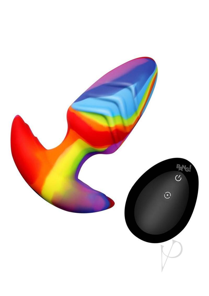 Vibrating Butt Plug 3.9 Inch Rotating Silicone Anal Plug With Remote