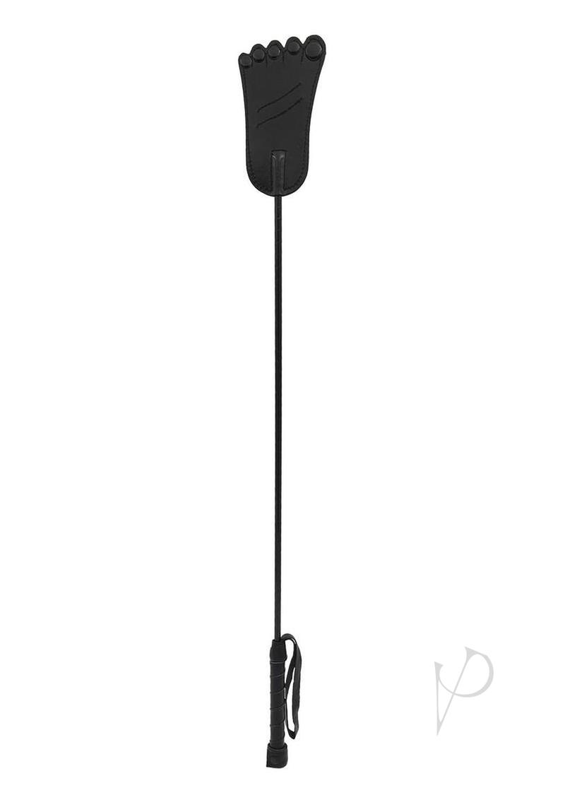 Bondage Crop Rouge Foot Leather Riding Crop Black Rouge Garments