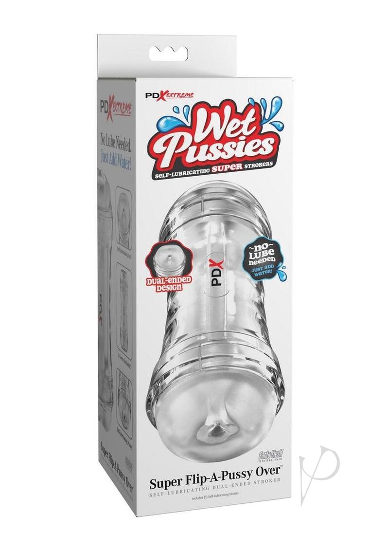 Self Lubricating Male Masturbator Vagina Stroker Sleeve Textured Clear