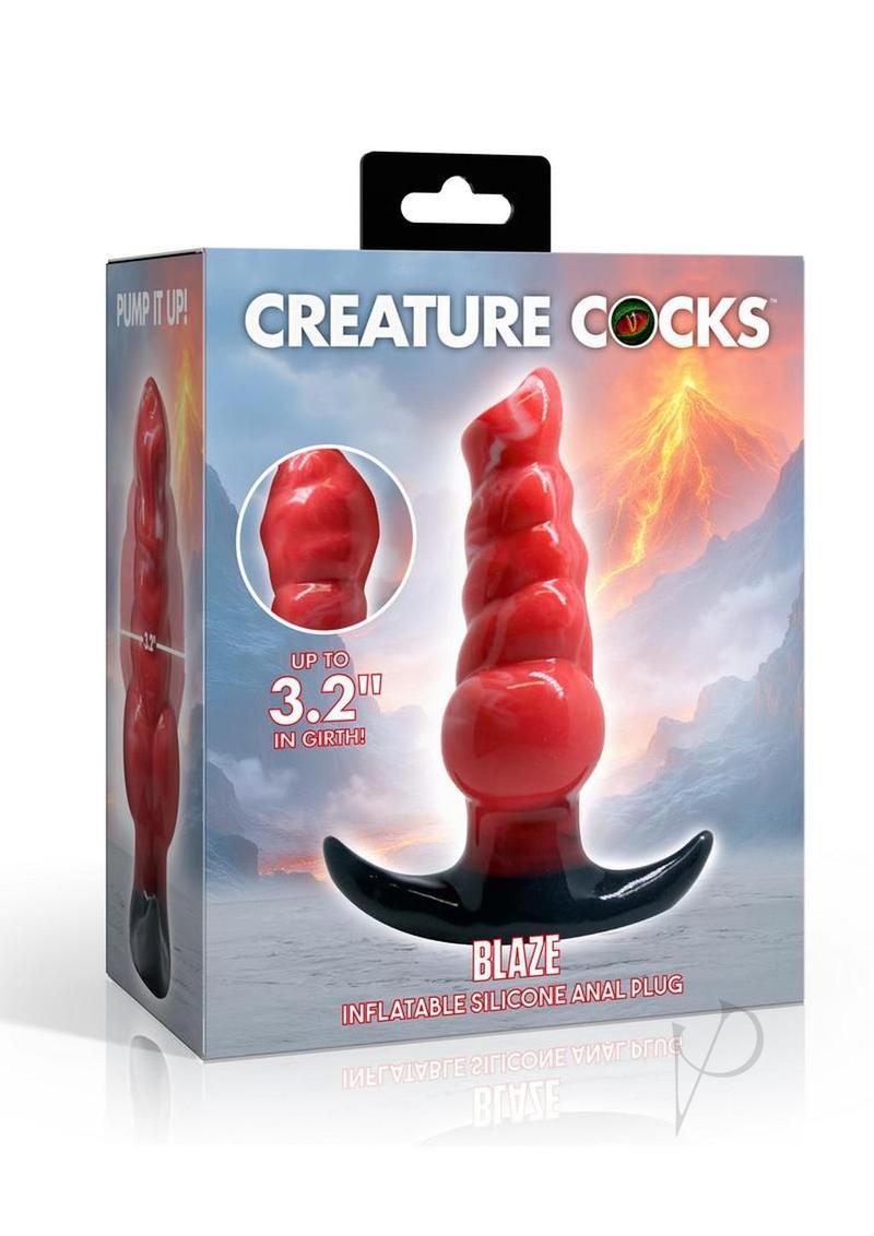 Inflatable Butt Plug Blaze Fantasy Sex Toys Silicone Anal Plug Creature Cocks