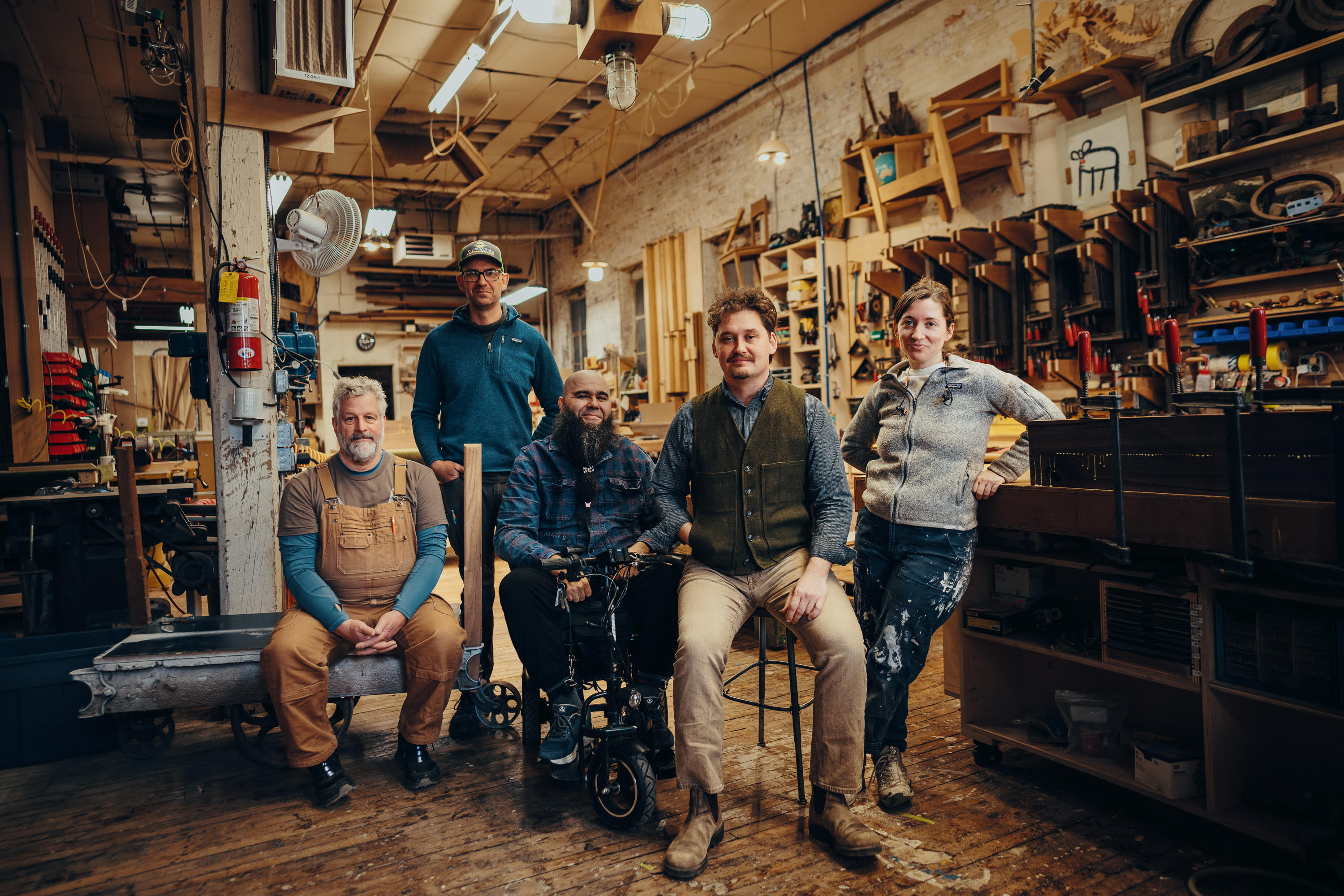 The Vernacular Design team in their shop