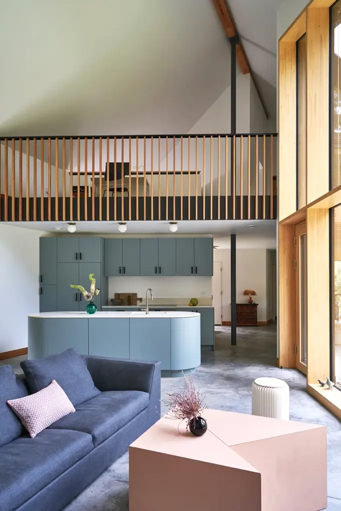 Interior of Olive Passive House by Alessandro Ronfini
