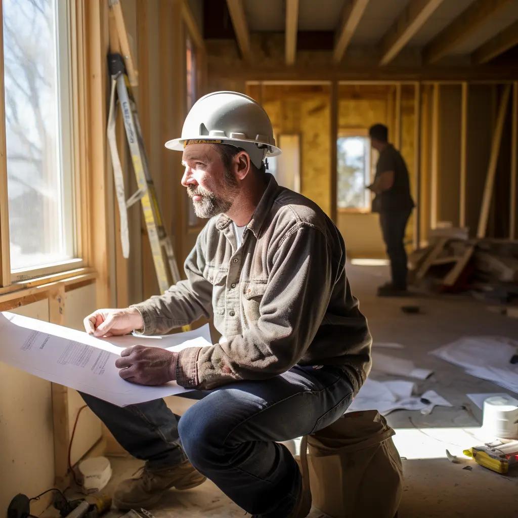 General Contractor assessing the build