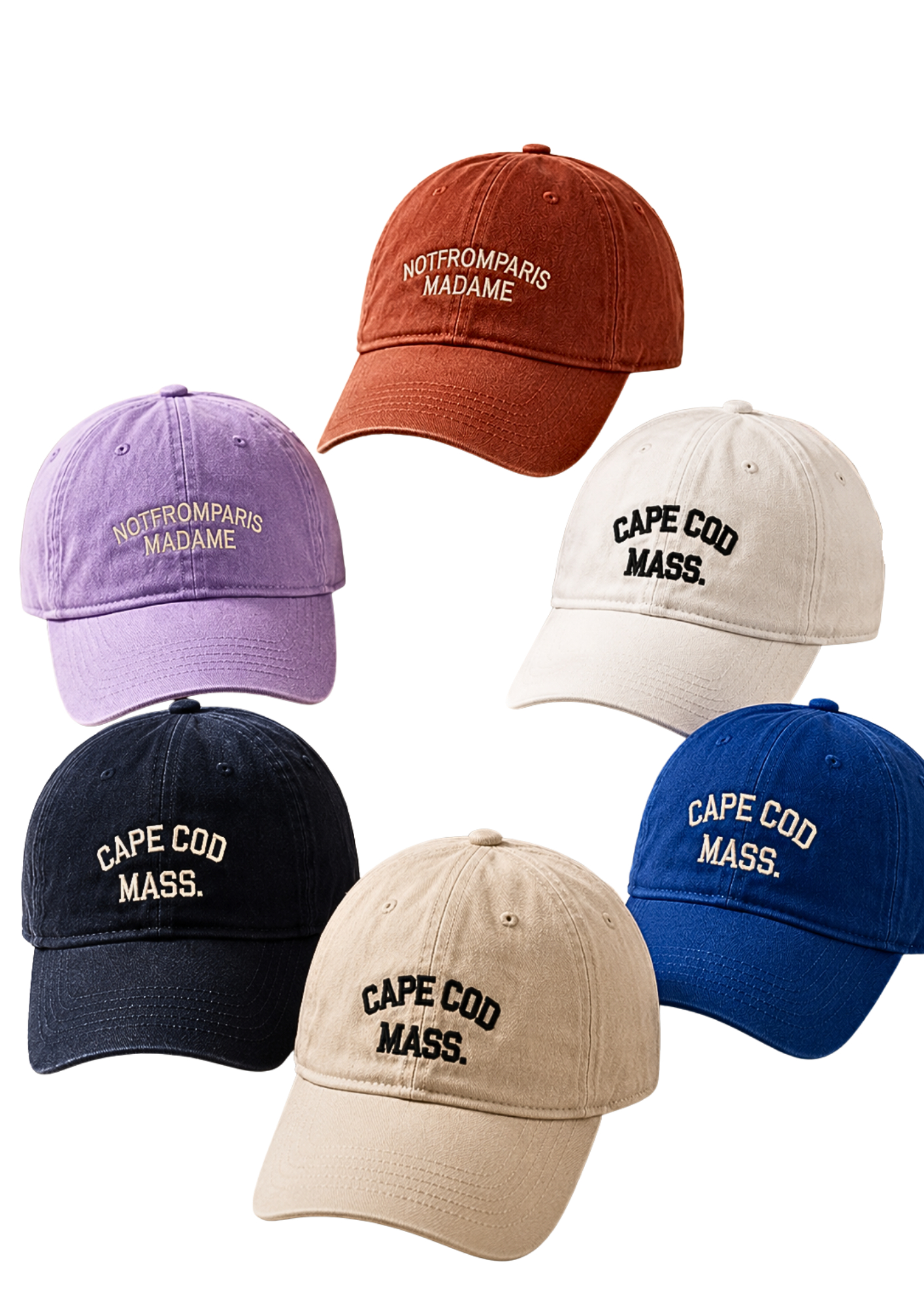 Visera Curva Bordada Unisex