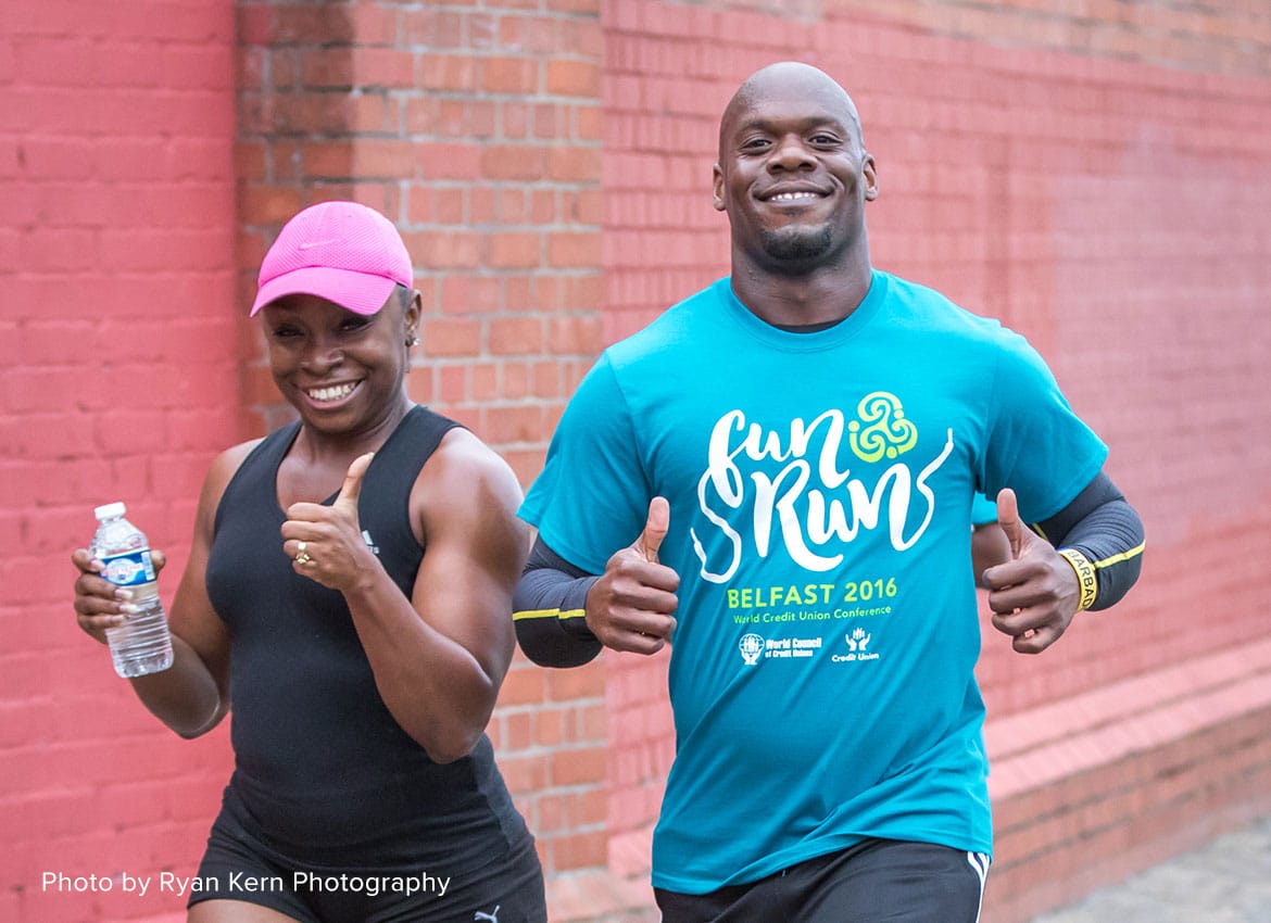 World Council of Credit Unions Fun Run Logo Design by Econoprint