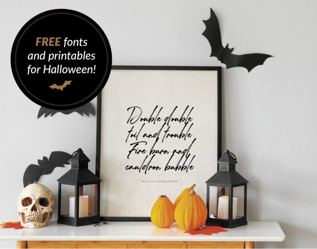FREE HALLOWEEN FONTS AND SPOOKTACULAR PRINTABLES  Econoprint