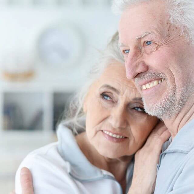 happy couple with low vision treatment
