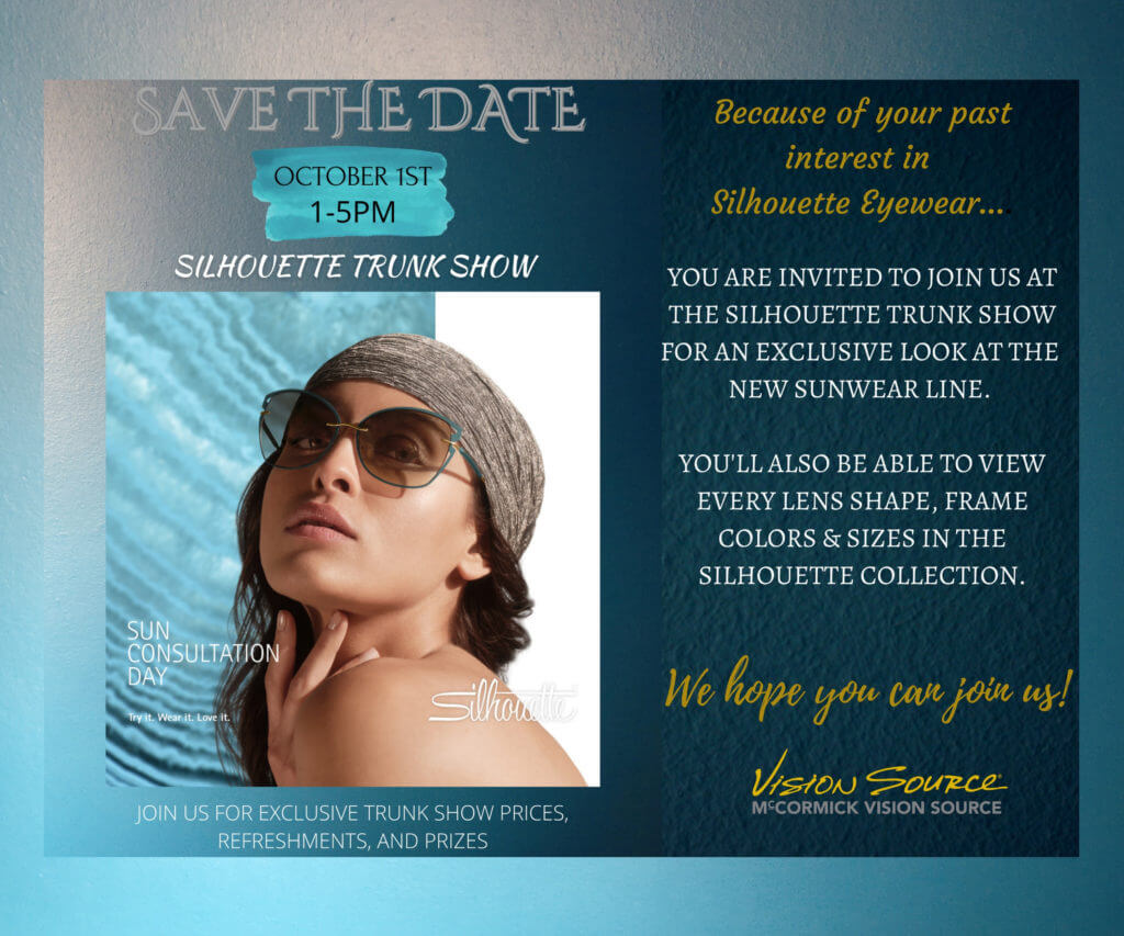 Save the date, sale flyer